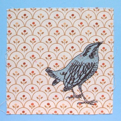 Bird Print Fabric