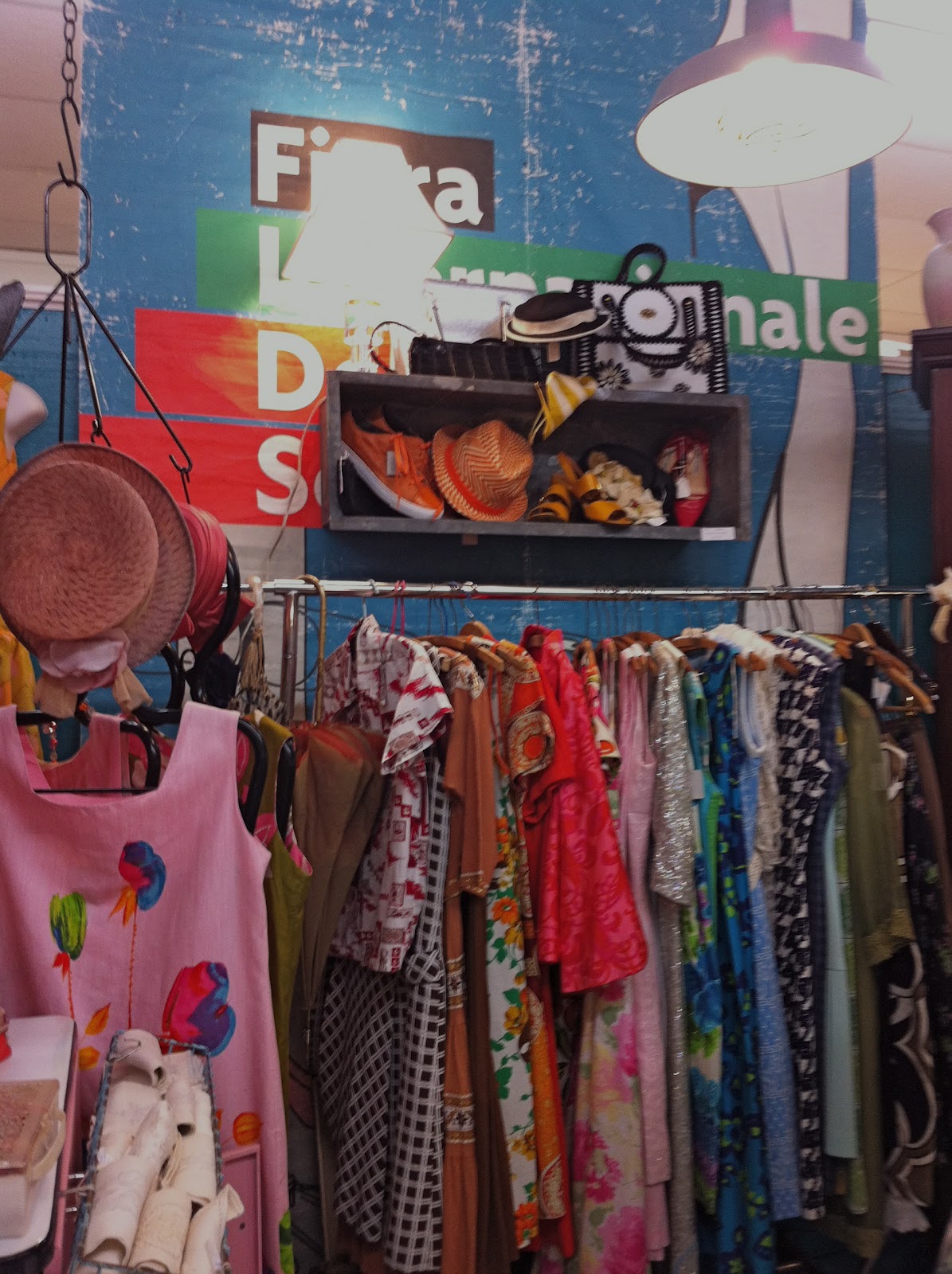 LuLuBoo's The vintage clothing booth is coming along...