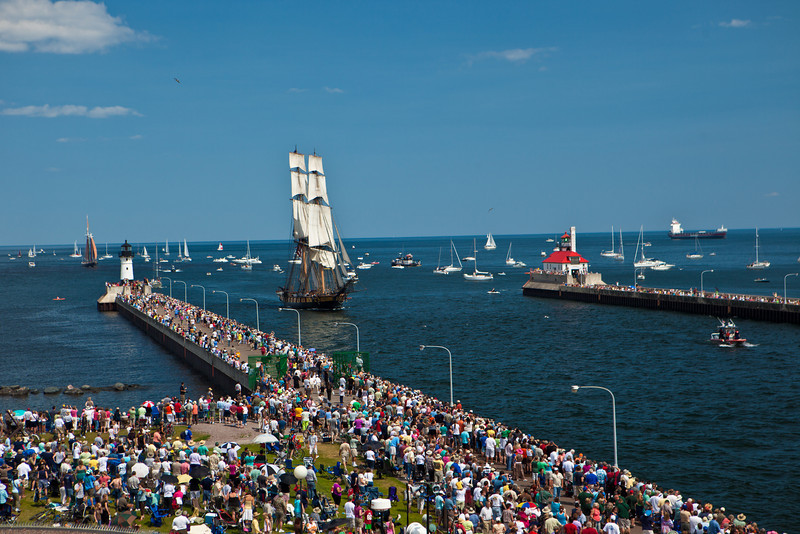 Track the tall ships approaching Port of Duluth, MN Minnesota Brown