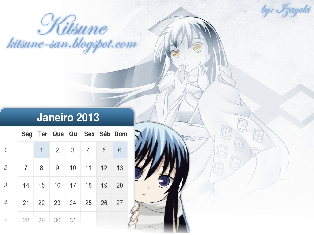 Calendário Anime 2013