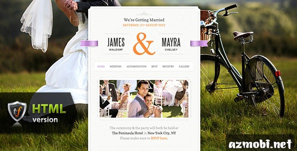 Just Married – Wedding Event HTML Theme