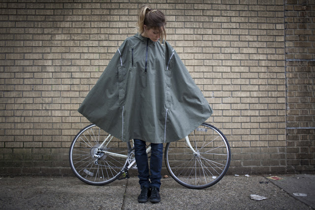 Capa de chuva para ciclista
