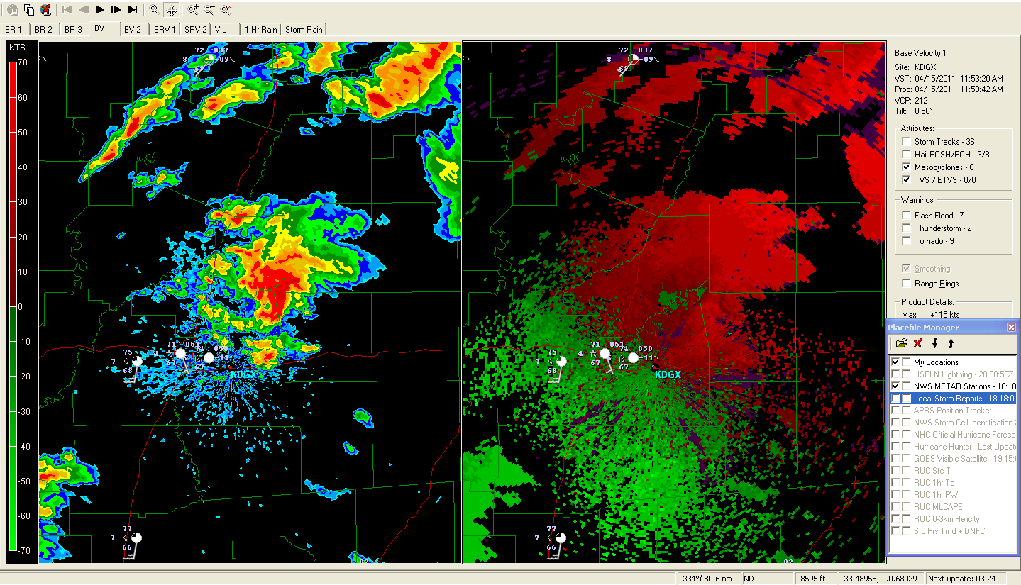 The Original Weather Blog Tornado Strikes Jackson, MS Area at Late