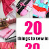 20 Super Cute 20 Minutes Sewing Projects