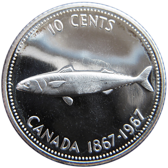 Canadian Coin Collection 1967 The Centennial 10Cent Coin