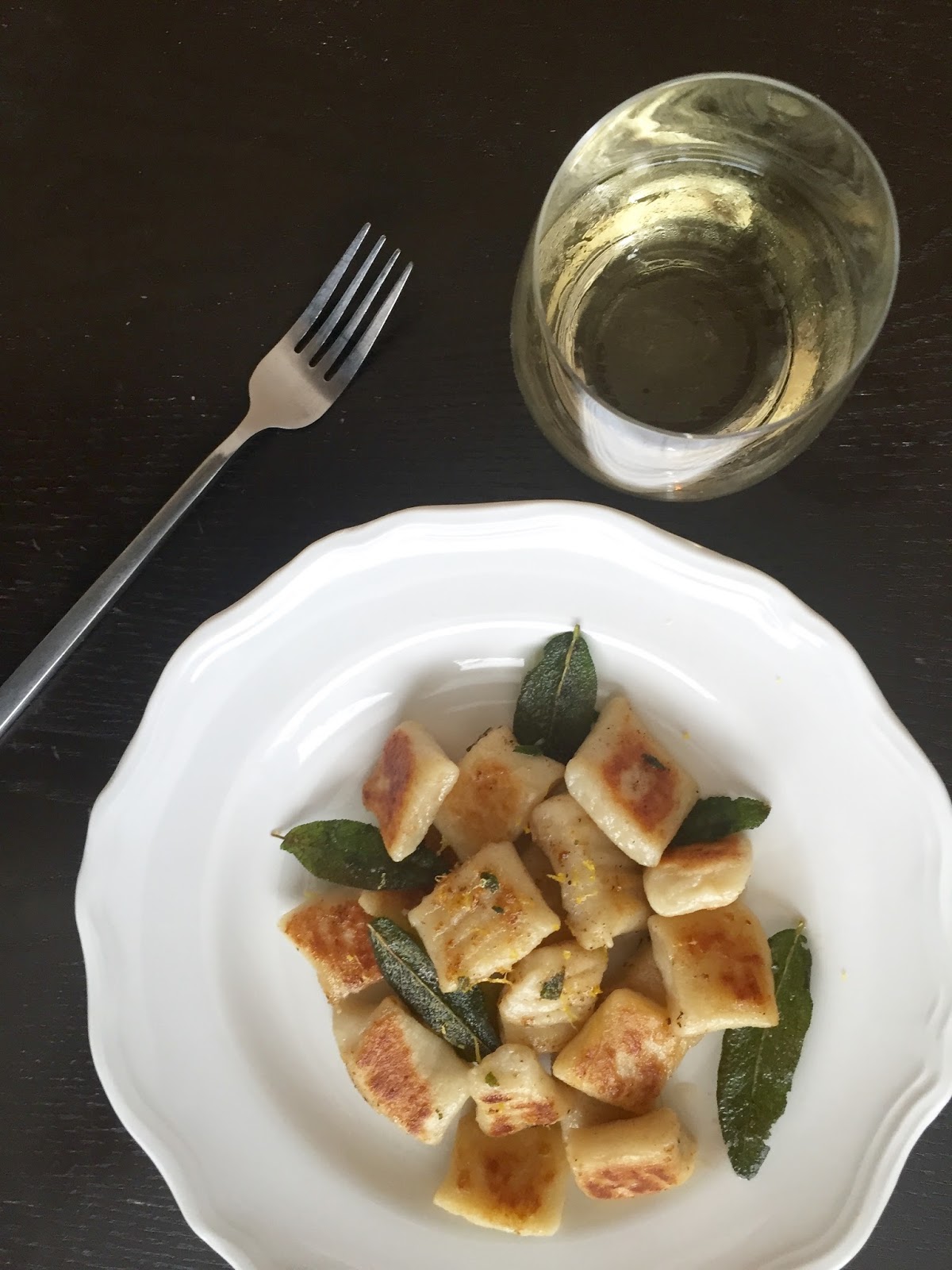 panseared gnocchi w/ brown butter & sage