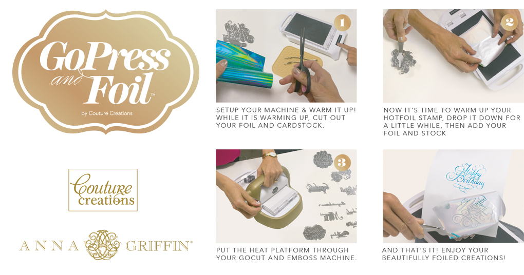 ADRIANA BOLZON ** AB INSPIRATIONS Stamping with Go Press & Foil machine