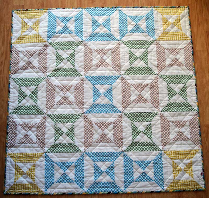 Double hourglass quilt