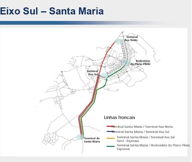 Mapa do VLP em Santa Maria DF