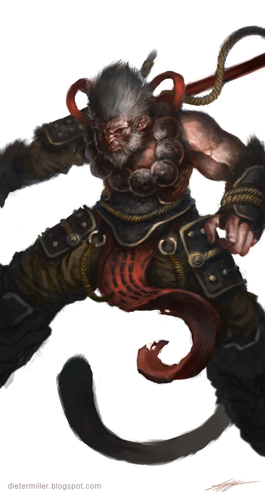 Dieter Miller Illustration Sun Wukong The Monkey King