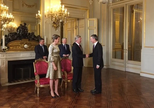 Queen Mathilde and King Philippe attended the new year reception held for representatives of SHAPE and NATO 