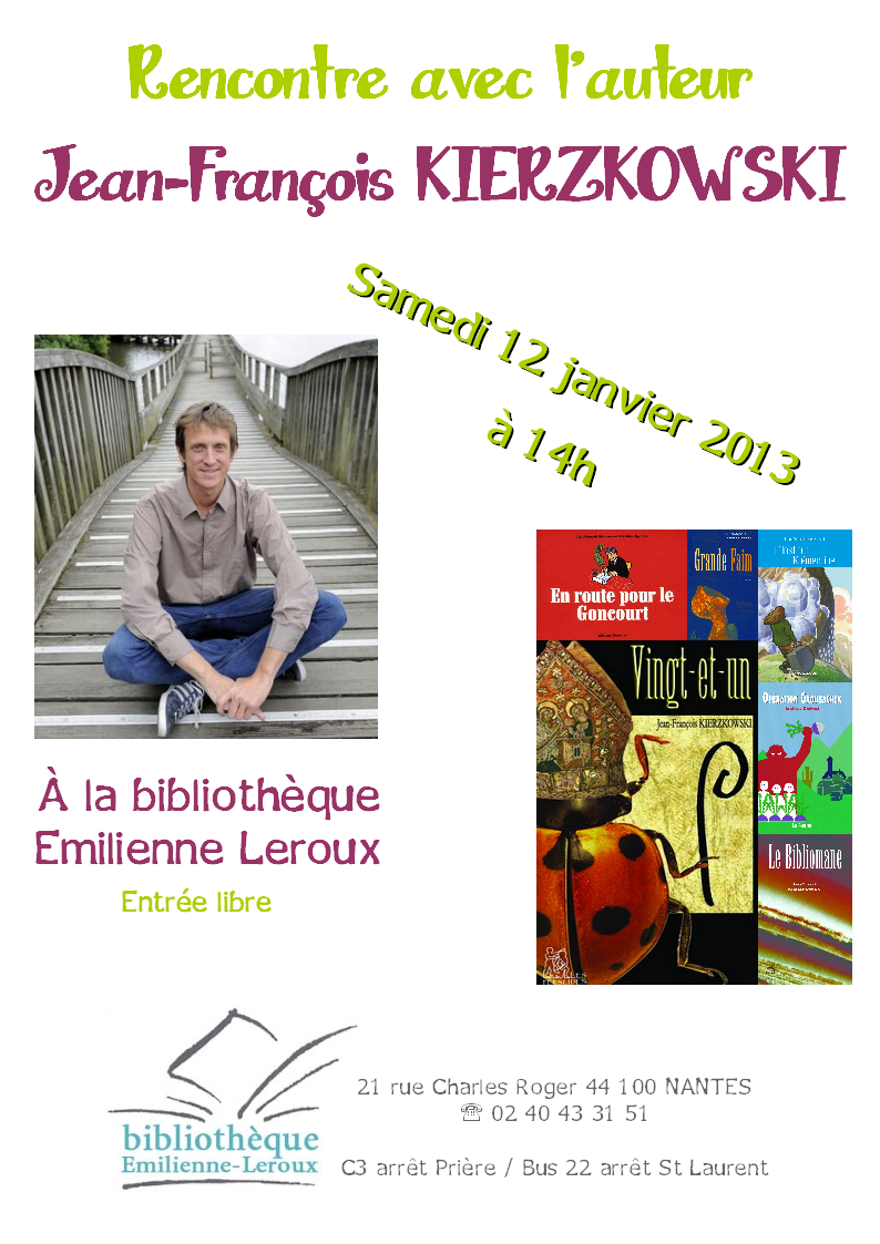 rencontre auteur bibliothèque