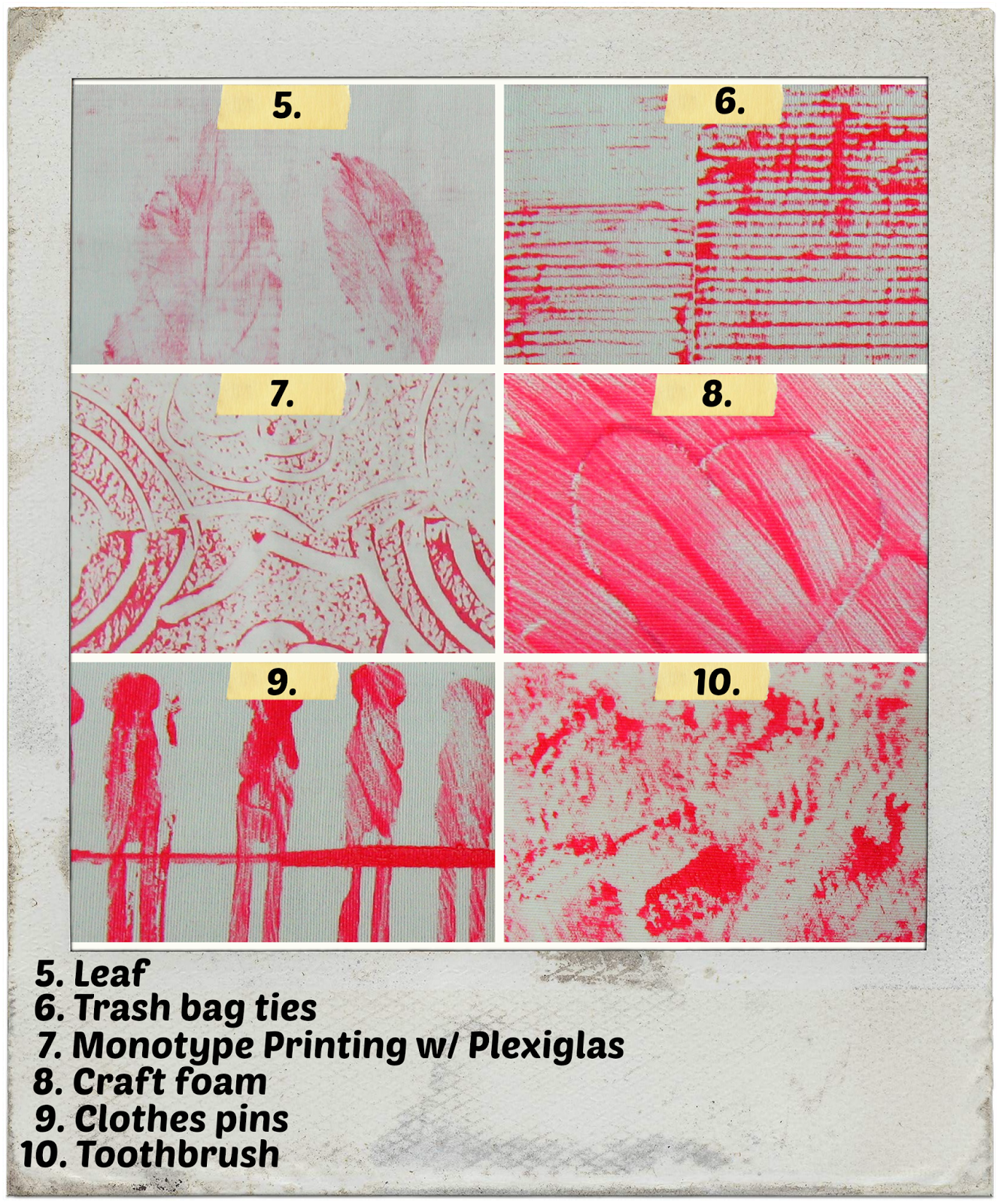 Gina's Craft Corner 10 Easy Ways to Handprint Your Own Fabric