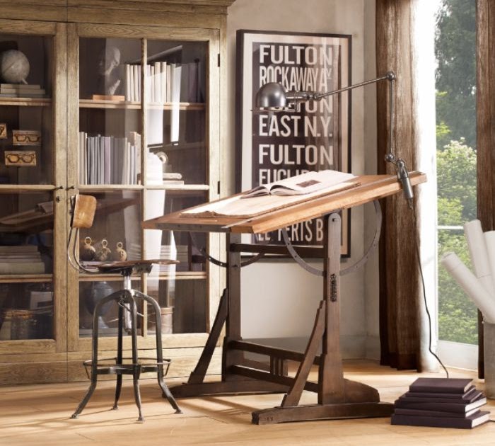 * Happyroost* Antique Drafting Table Craig's List Score!