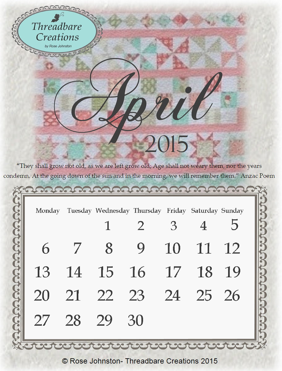 Calendar for Sunday, April 26, 2015