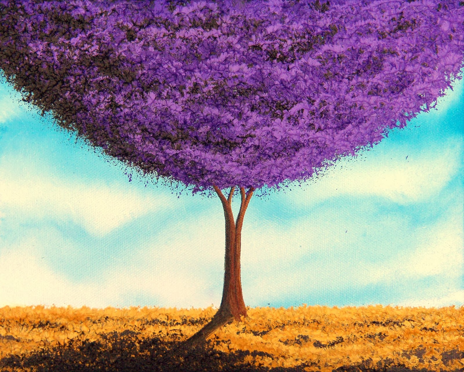 Bing Art by Rachel Bingaman Contemporary Art Paintings of Trees, 8 x