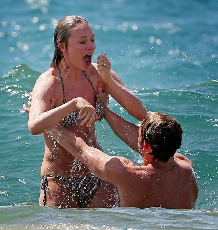 Sam Claflin and new Bikini wife on Honeymoon in Hawaii on Wednesday,‭ ‬April‭ ‬23,‭ ‬2014 