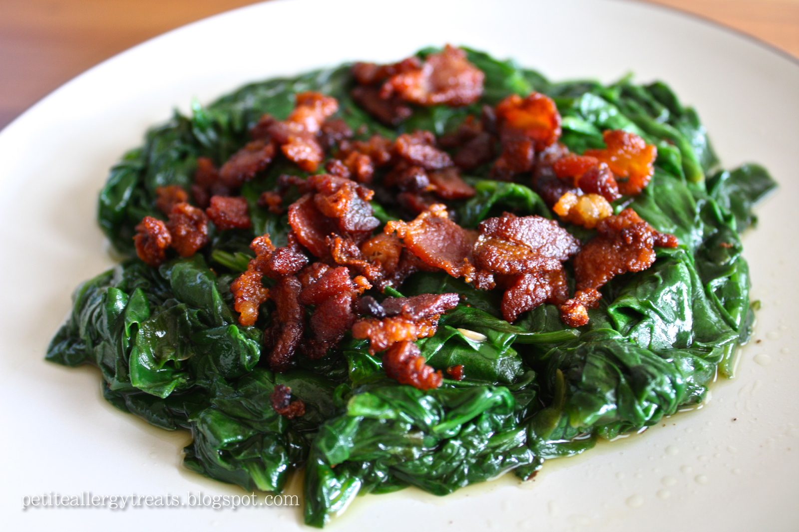 Gluten Free Bacon Spinach - Petite Allergy Treats
