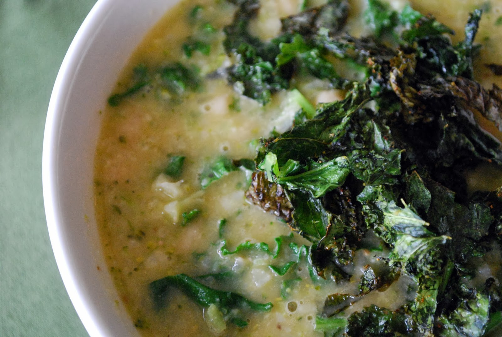 Return to the Garden CREAM OF KALE SOUP WITH HOMEMADE VEGETABLE BROTH