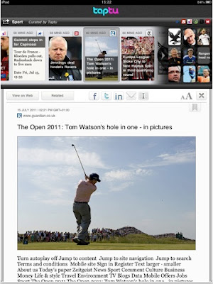 leer tus noticias en el iPad - taptu