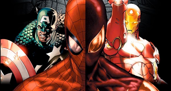 Spider-Man Civil War con Iron Man y Capitán América