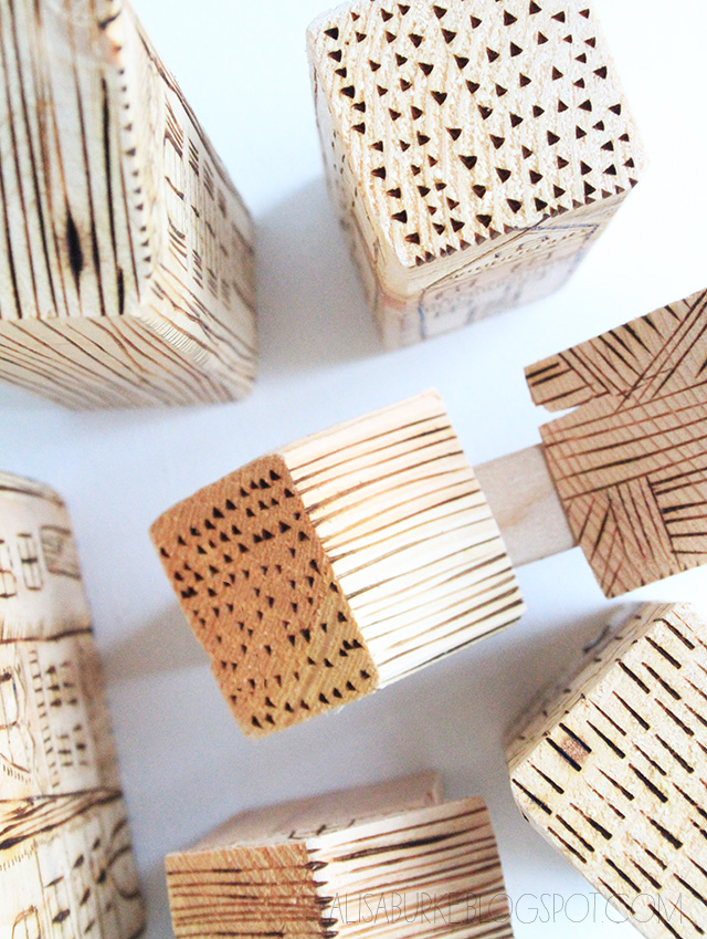 alisaburke wood burned blocks