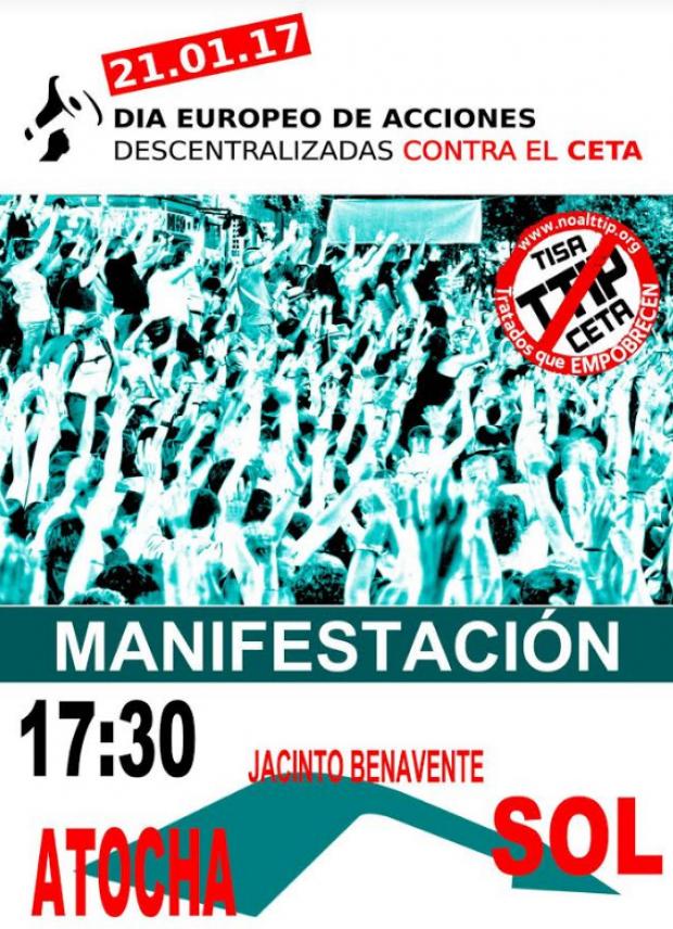 21 enero Manifestación No al TTIP