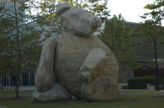 Bear, by Tim Hawkinson, at the Jacobs School of Engineering