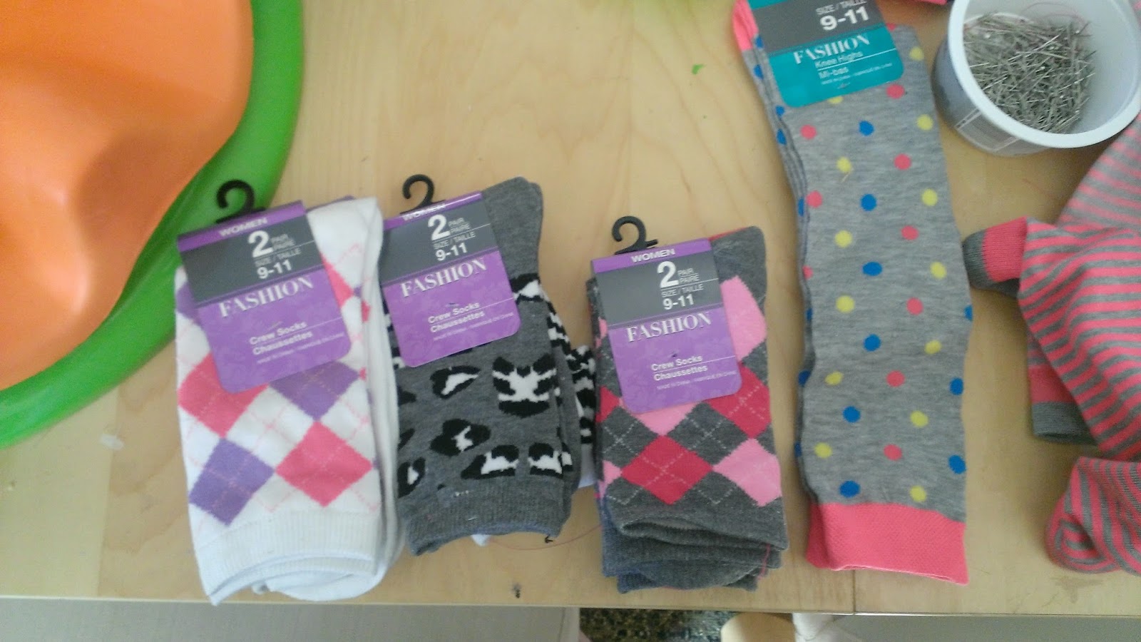 Here's the crew socks (Along with one of the knee high socks) that I