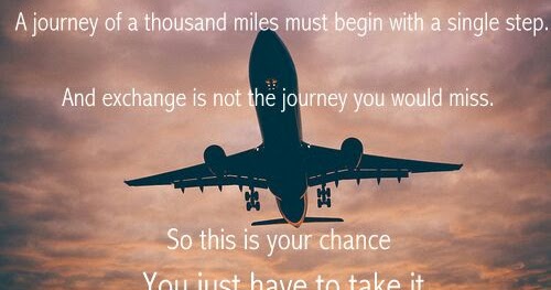 On The Way To My Year Far Away From Home Spruche