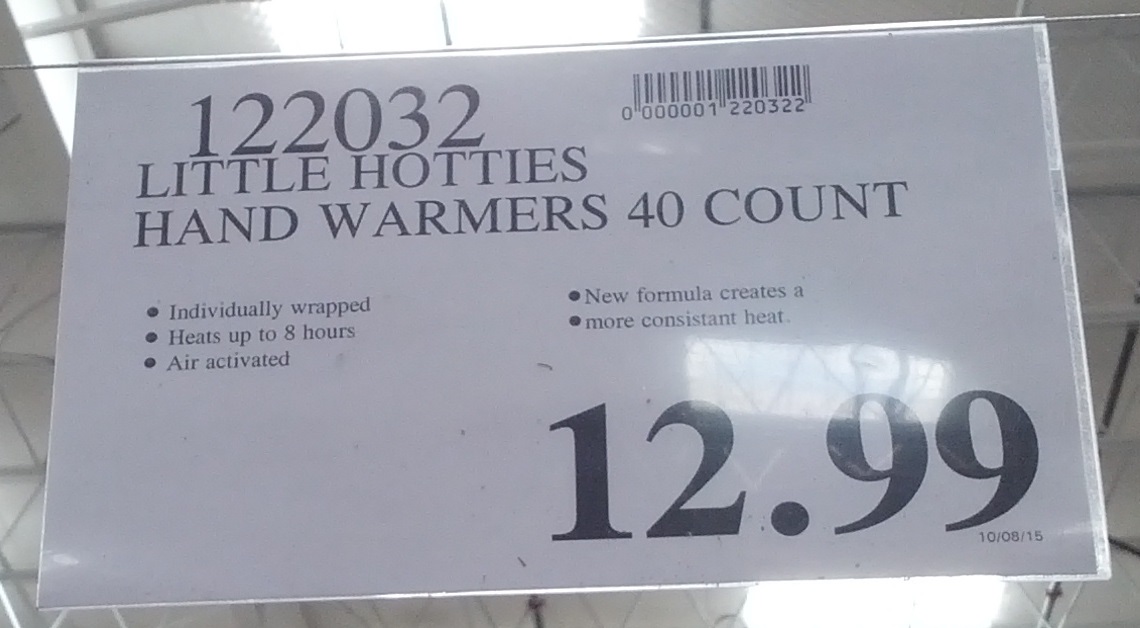 Little Hotties Hand Warmers (40 count) Costco Weekender