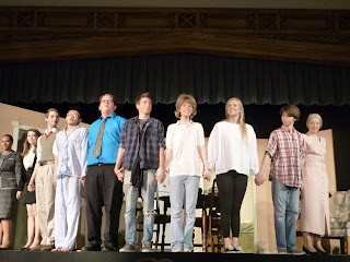 Keegan's last high school play performance.