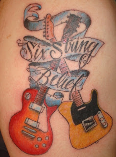 Guitar Tattoo Designs - Tattoos For Men