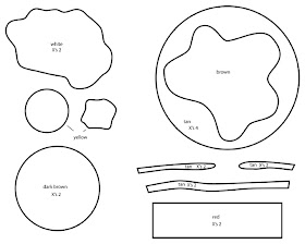 How to Make Bacon, Egg, Sausage, Pancakes, plushie template tutorial