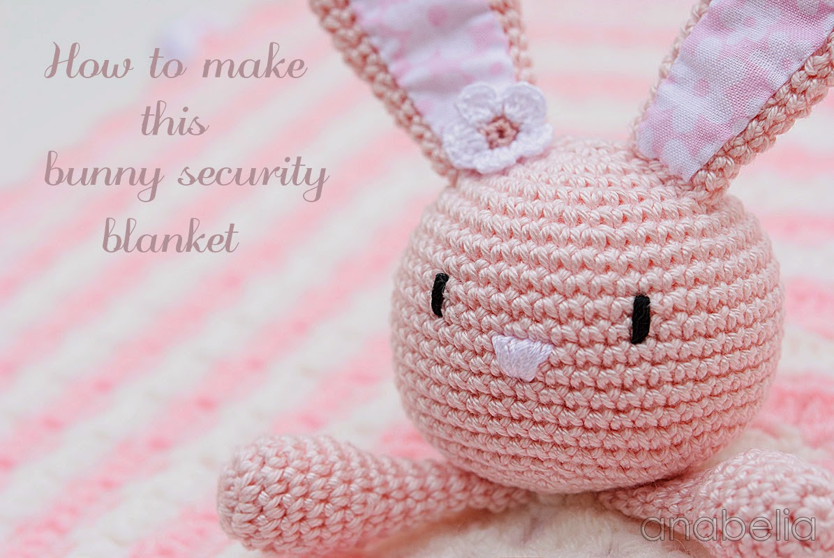 Anabelia craft design Bunny security blanket
