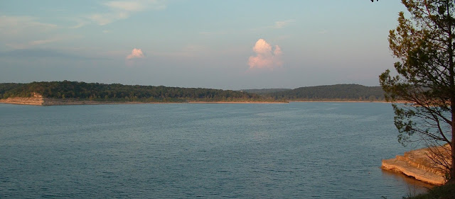 Looking out over Bull Shoals Lake
