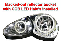 Blacked-out Reflector Bucket with Halo's