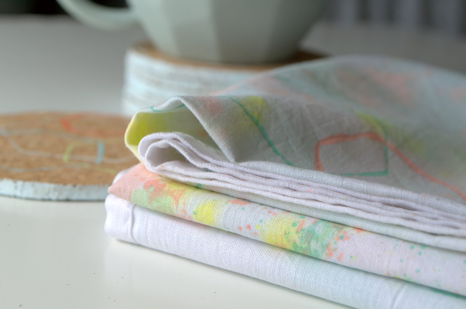 nostalgiecat DIY print tea towels