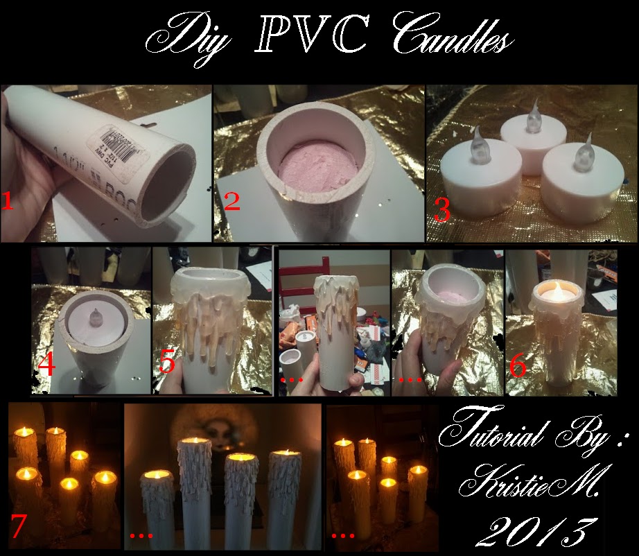 DIY Nightmare Before Christmas Halloween Props PVC Candle Prop Tutorial