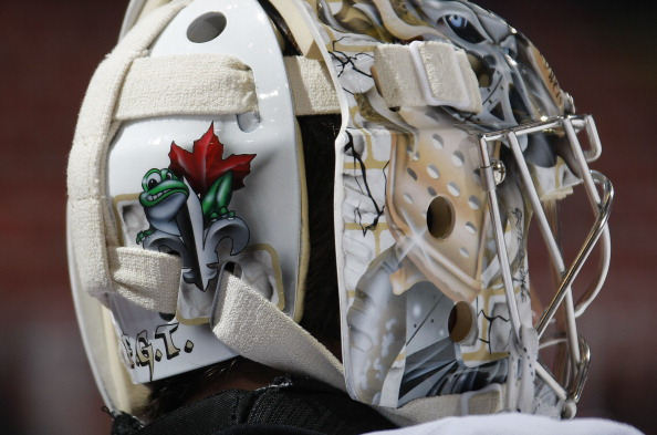 LOOK: New retro red mask for Marc-Andre Fleury revealed