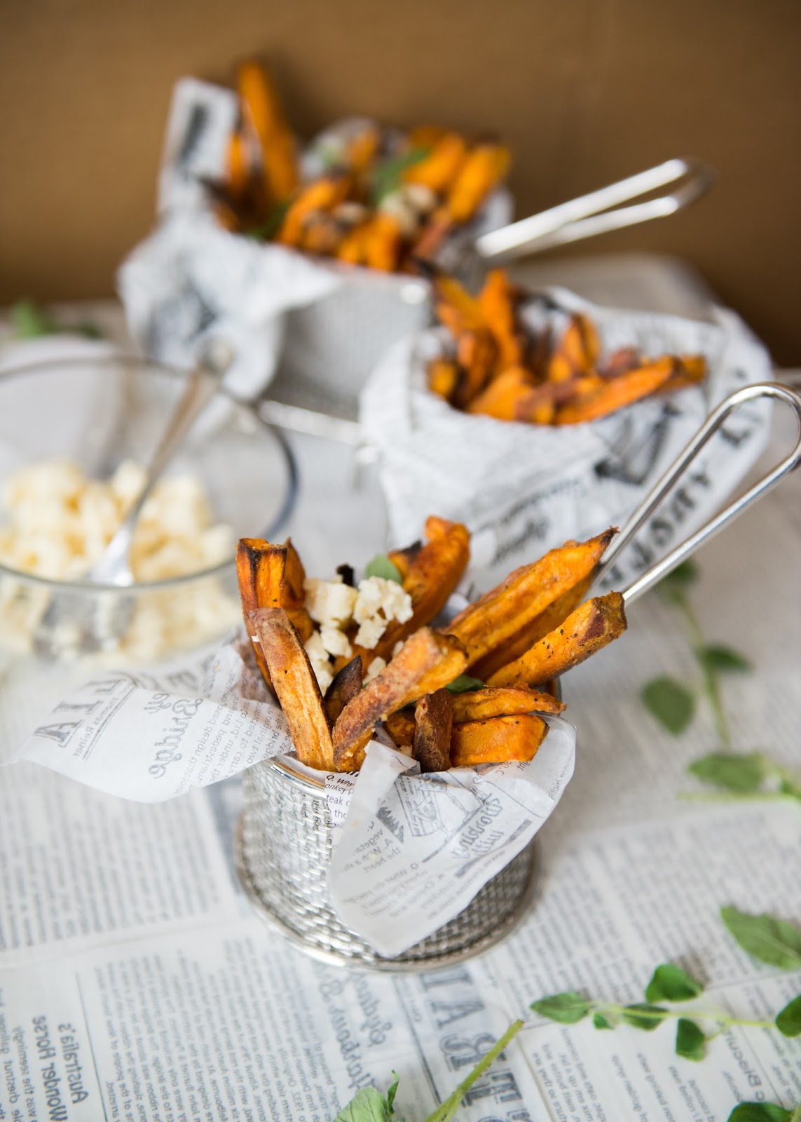 Baked Kumara Fries With A Greek Flair Mia Loves Pretty