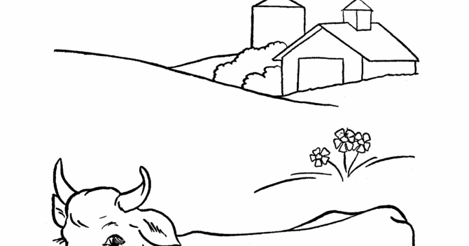 Dairy Cow Coloring Pages Desktop HD