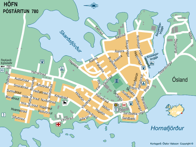 Mapa de Hofn