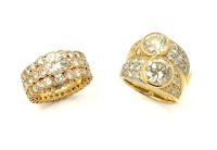 ダイヤモンドたっぷりのリング2個の石を使ってリ・スタイル(リメイク）しました。