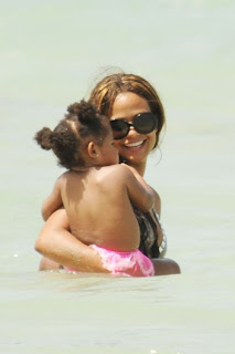 The R&B singer Christina Milian with her daughter Violet in Miami Beach The R-B singer, Christina Milian, her daughter Violet, Miami, Miami Beach, Miami Beach hotels, Miami luxury Hotels, Travel in Miami, Travel to Miami Beach, Travel to Miami luxury hotel, Travel to Miami tour