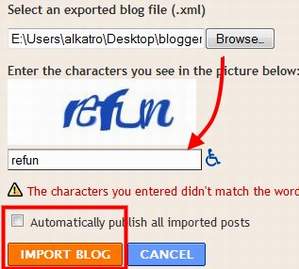 import wordpress ke blogger