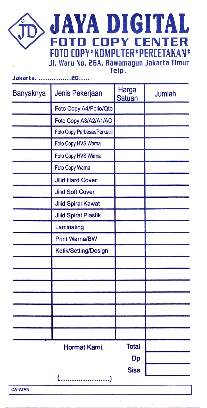Jasa Cetak Murah