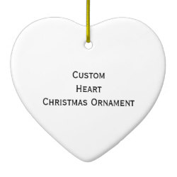 Custom Heart Photo Christmas Ornament