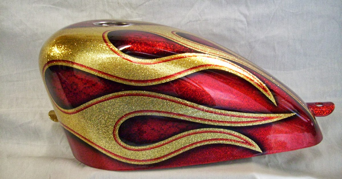 FlameThrowerCustoms Gold metalflake and Kandy Apple Red... it's an American institution