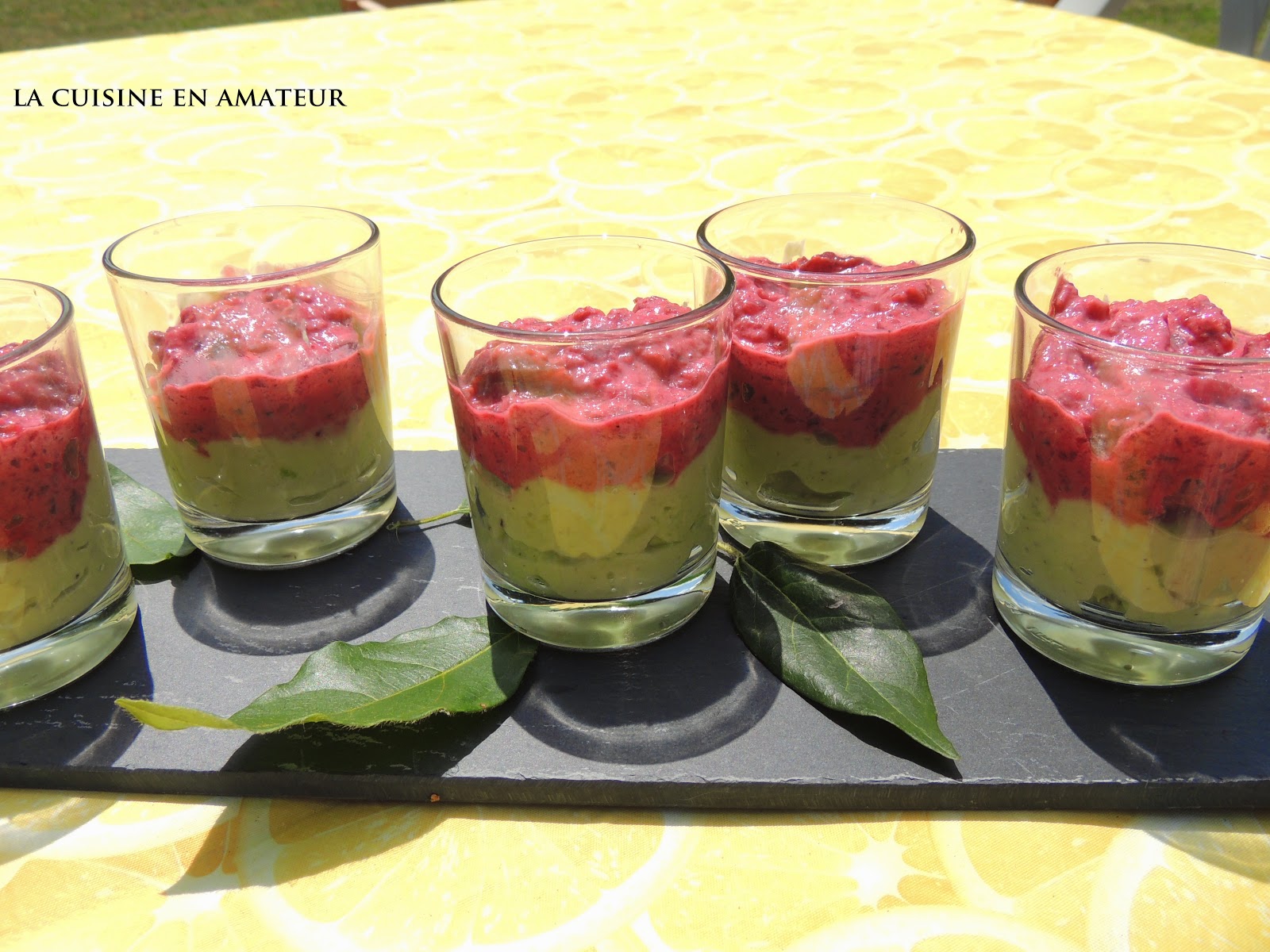 La cuisine en amateur de Maryline Verrine betterave et avocat